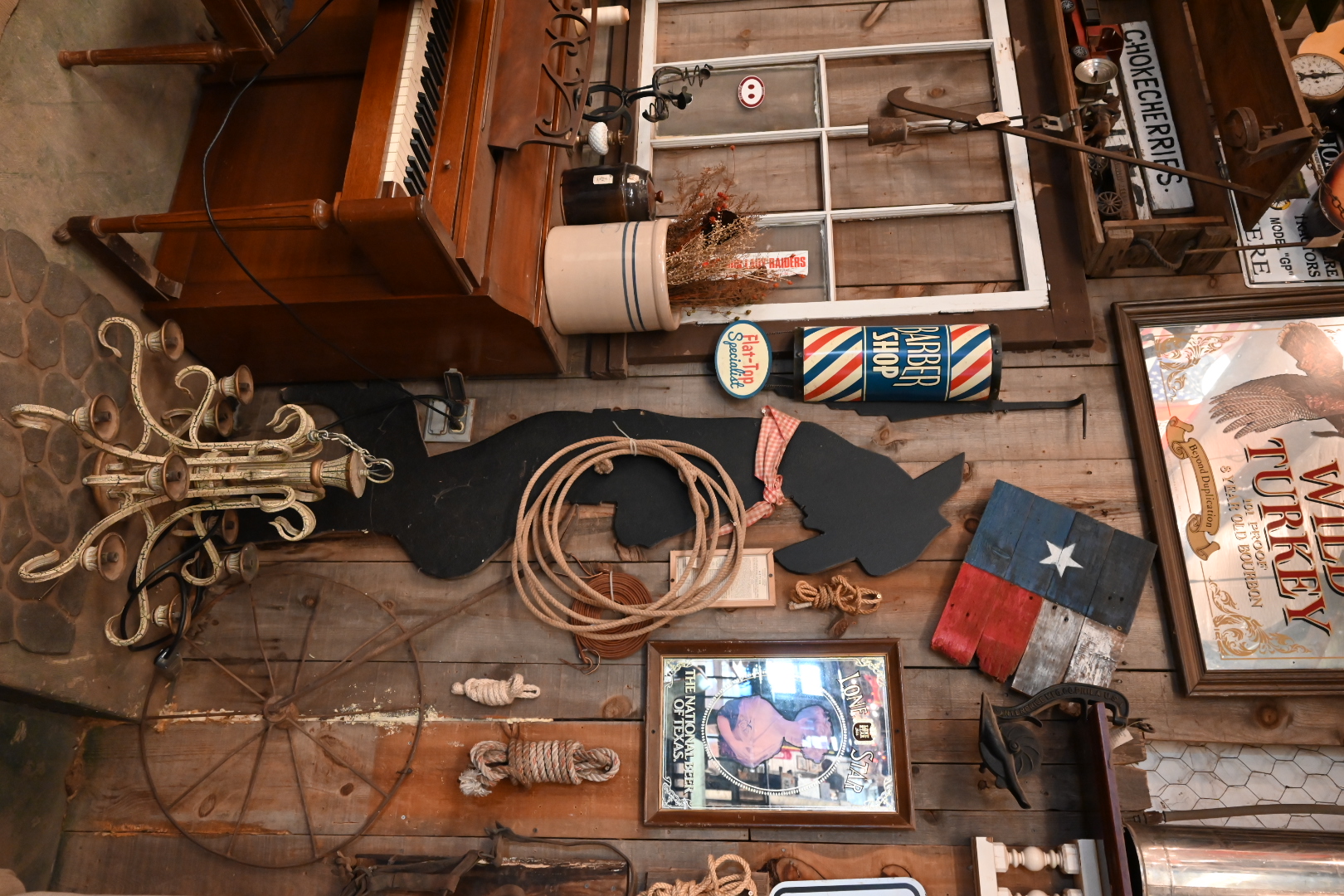 A photo of the original BBQ smoker